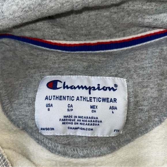Champion Reverse Weave Script Logo Hoodie Sweatshirt - Picture 3 of 3